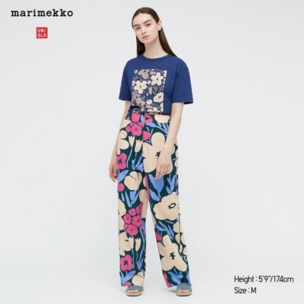 NWT Marimekko Uniqlo Wide Leg Pants, XL